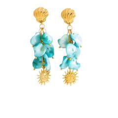 Stainless Steel 18k Leopard Print Gold Earrings dangle earrings