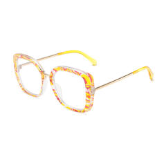 Personality anti-blue light flat mirror reading glasses