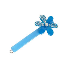 Acetic acid plate high-grade blue color flower hair claw clips hairpins