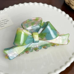 Large Bow Acetic Acid Grab Clip hair claw clips