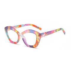 New irregular marble pattern anti-blue light women reading glasses