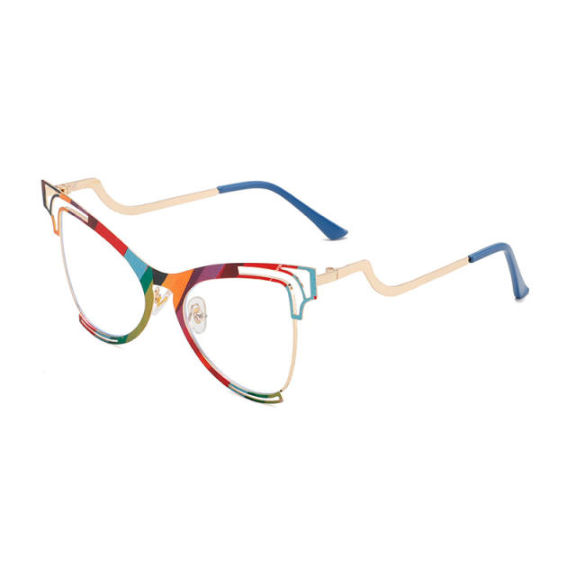 Colorful Butterfly Frame Anti-blue Light Flat Mirror reading glasses