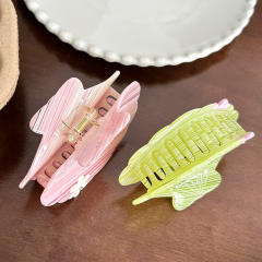 Acetic Acid Plate Cute Grab Diamond fan shell hair claw clips