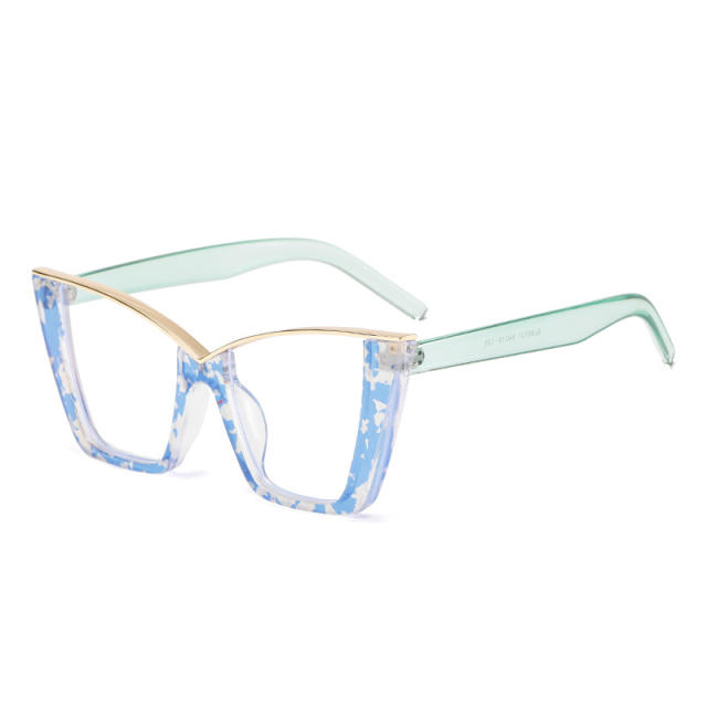 New Flower Large Frame Cat's Eye Anti-blue Light reading glasses