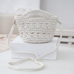 Spring cotton rope woven shoulder bag knitted handmade women's shoulder bag
