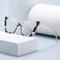 New Flower Large Frame Cat's Eye Anti-blue Light reading glasses
