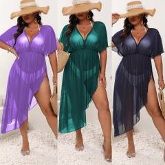 Women's Holiday Beach Dress swimsuit cover up plus size
