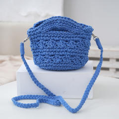 Spring cotton rope woven shoulder bag knitted handmade women's shoulder bag