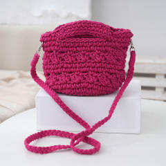 Spring cotton rope woven shoulder bag knitted handmade women's shoulder bag