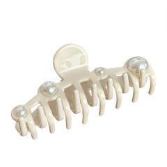 Oversized Acetic Acid Pearl Hairpin All-match Hair claw clips