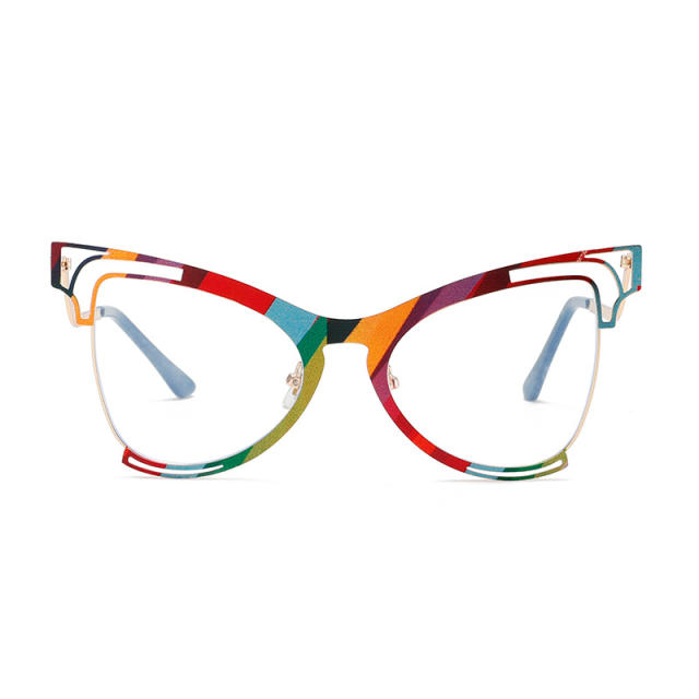 Colorful Butterfly Frame Anti-blue Light Flat Mirror reading glasses