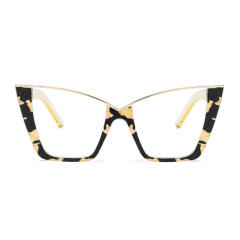 New Flower Large Frame Cat's Eye Anti-blue Light reading glasses