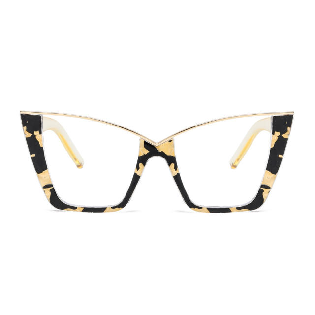 New Flower Large Frame Cat's Eye Anti-blue Light reading glasses