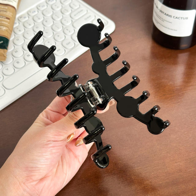 Oversized Acetic Acid Pearl Hairpin All-match Hair claw clips