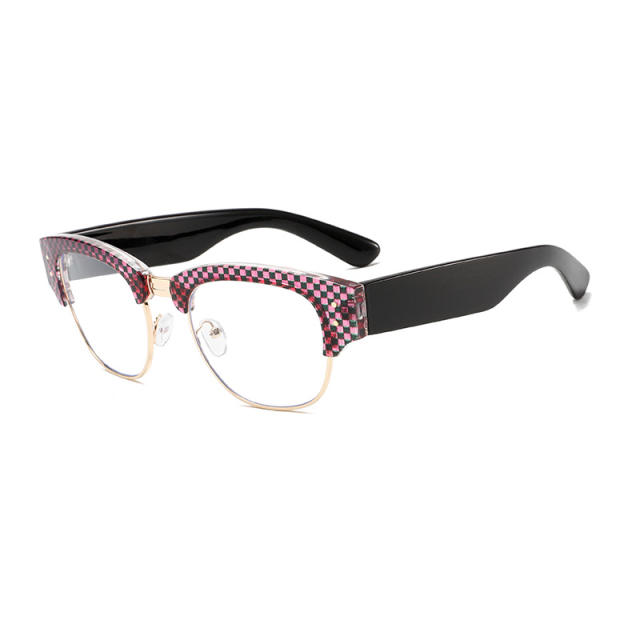 2025 new plate color diamond anti-blue light reading glasses