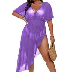 Women's Holiday Beach Dress swimsuit cover up plus size