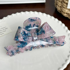 Large Bow Acetic Acid Grab Clip hair claw clips