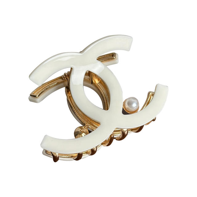 Medium-sized coil hair alloy grip clip high-grade acrylic hair claw clips