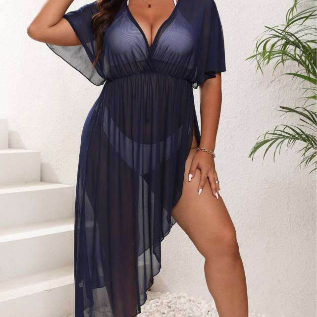 Women's Holiday Beach Dress swimsuit cover up plus size
