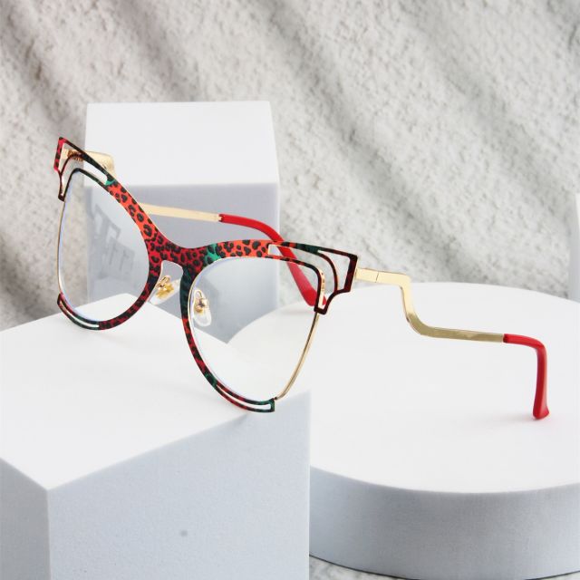 Colorful Butterfly Frame Anti-blue Light Flat Mirror reading glasses