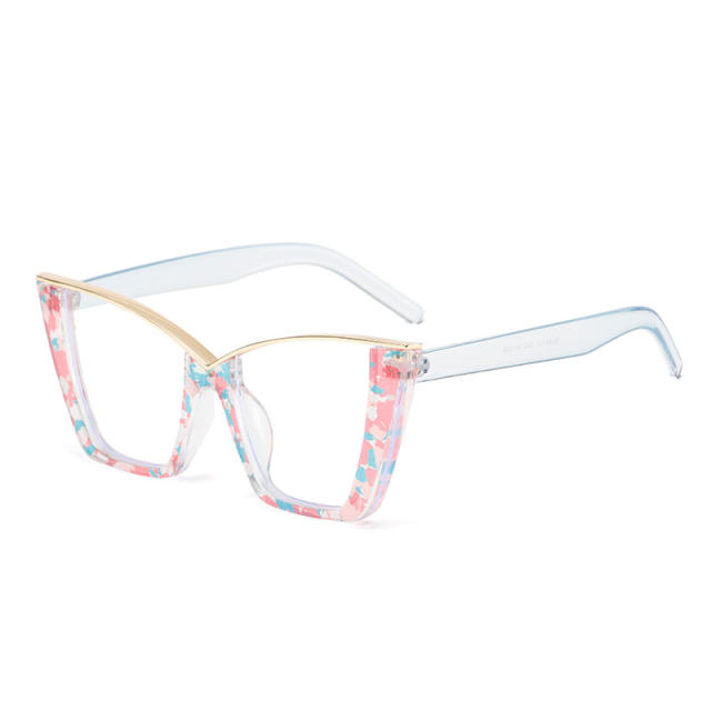 New Flower Large Frame Cat's Eye Anti-blue Light reading glasses