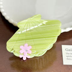 Acetic Acid Plate Cute Grab Diamond fan shell hair claw clips