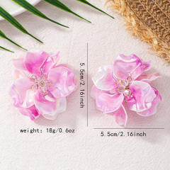 New Handmade Exaggerated Flowers Baroque Ethnic Style Earrings