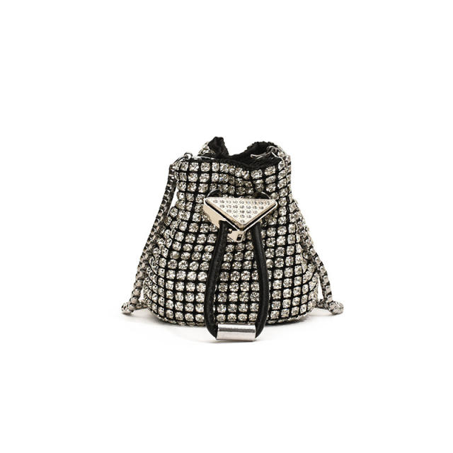 Rhinestone mini bag busket bag for women purse bag