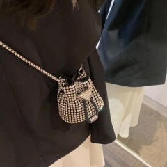 Rhinestone mini bag busket bag for women purse bag