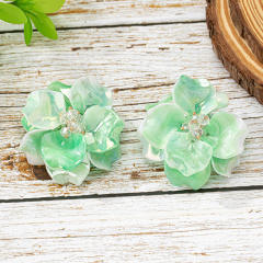New Handmade Exaggerated Flowers Baroque Ethnic Style Earrings