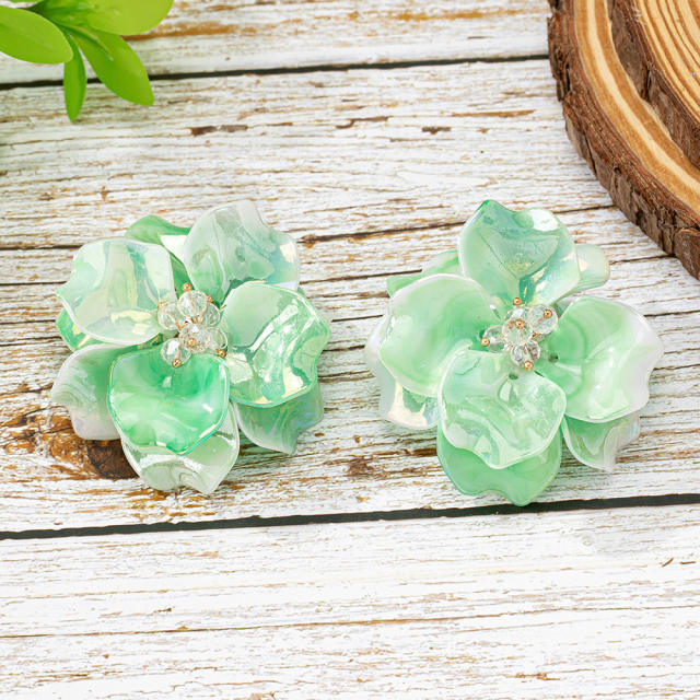 New Handmade Exaggerated Flowers Baroque Ethnic Style Earrings