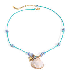 Stainless Steel Shell Pearl Necklace