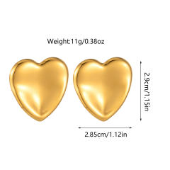Exaggerated Pleated stainless steel earrings Hiphop big earrings collection