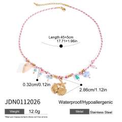 Stainless Steel Shell Pearl Necklace