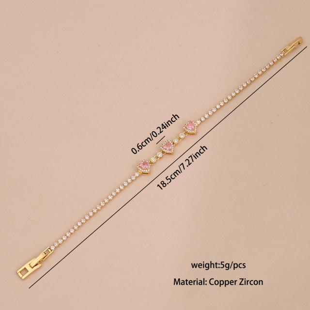 Love Zircon Temperament Bracelet tennis bracelet