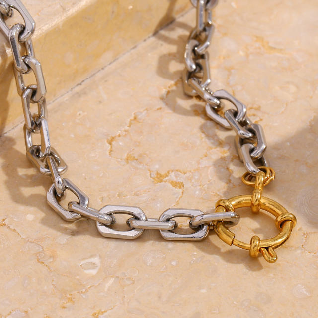 18KG mix color thick chain stainless steel necklace diy jewelry necklace
