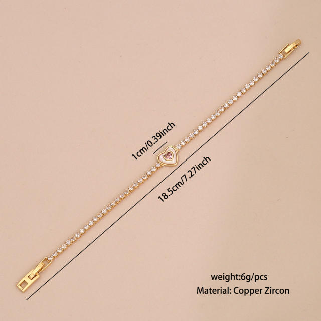 Love Zircon Temperament Bracelet tennis bracelet