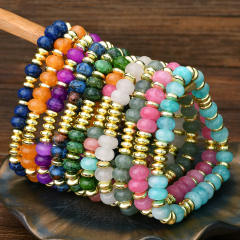 2025 new y2k color natural stone bracelet