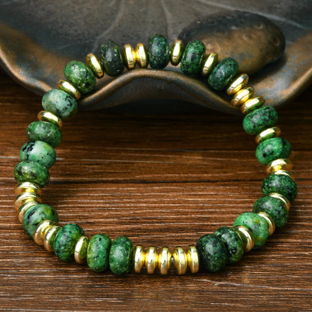 2025 new y2k color natural stone bracelet