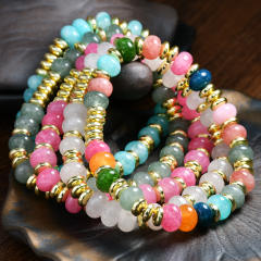 2025 new y2k color natural stone bracelet