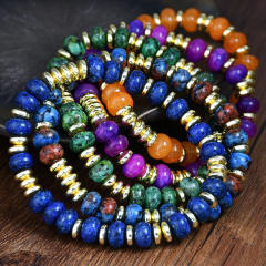 2025 new y2k color natural stone bracelet
