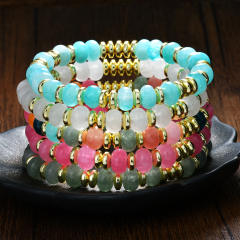 2025 new y2k color natural stone bracelet