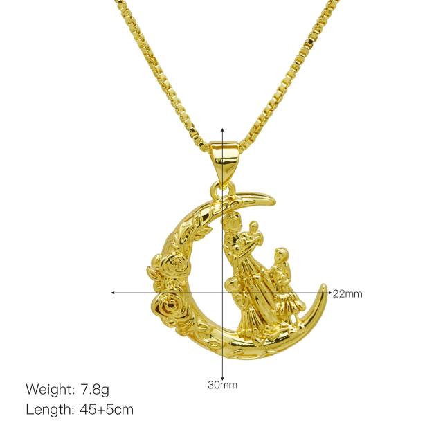 Heart shape diamond pendant mother's day gift diy jewelry charm