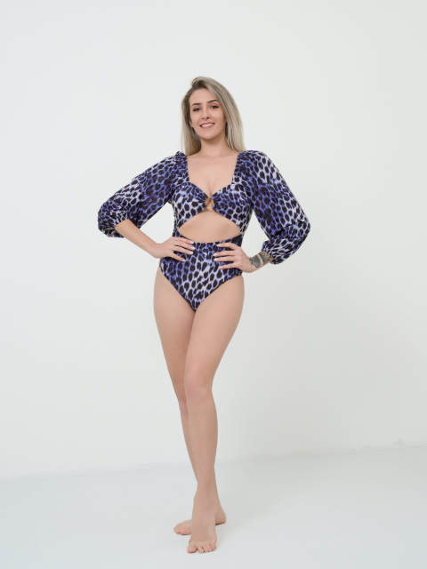 New one-piece sexy leopard print swimsuit