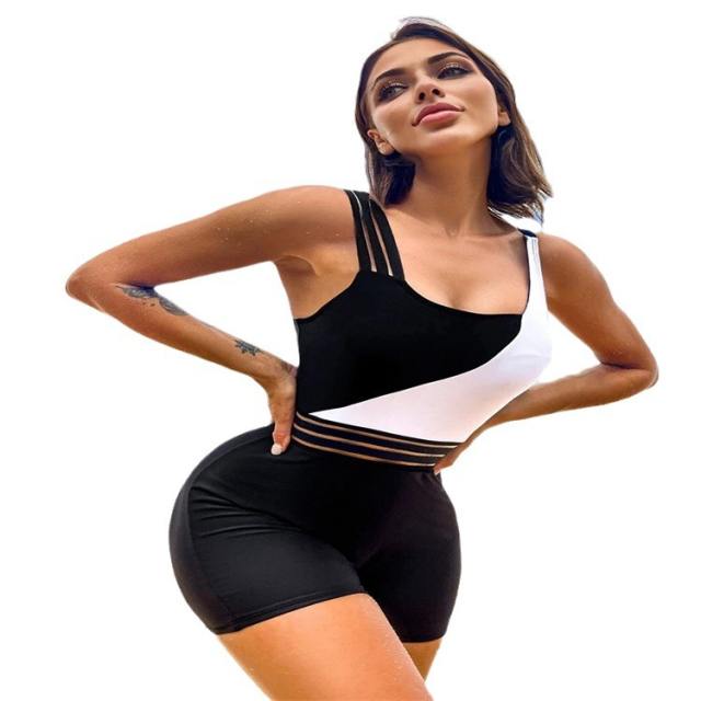 Women's One-Piece single shoulder hot sale Swimsuit