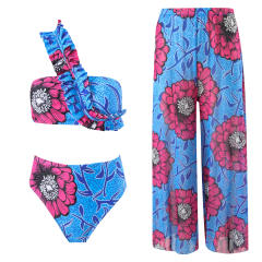 2025 hot sale color printing swimsuit skirt set