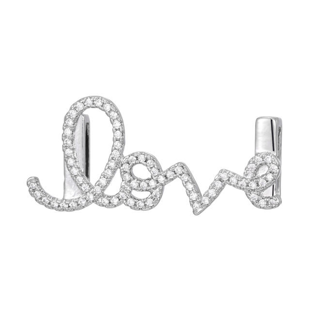 10mm stainless steel bracelet band diamond love heart cross clover charm diy jewelry
