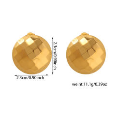 Geometric ovla shape stainless steel earrings studs earrings
