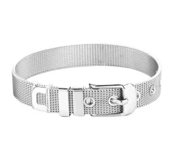 10mm stainless steel bracelet band diamond love heart cross clover charm diy jewelry