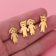 Mirror Titanium Steel Boys Girls Jewelry Accessories Diy Couple Honey Pot Cartoon Shape Pendant